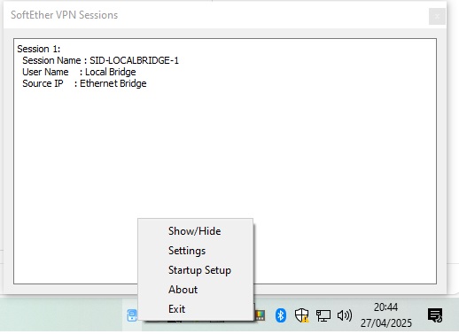 SoftEther Tray Monitor V1.5 in Python