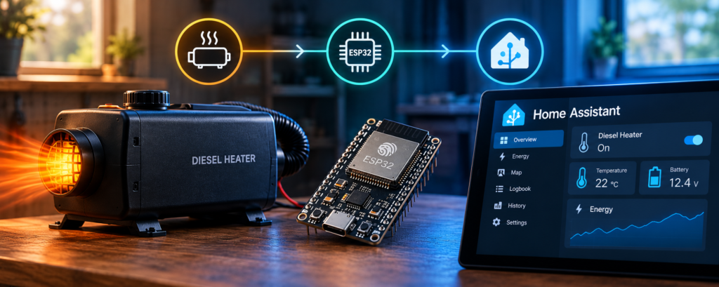 Controlling a Bluetooth Diesel Heater with Home Assistant /  ESP32